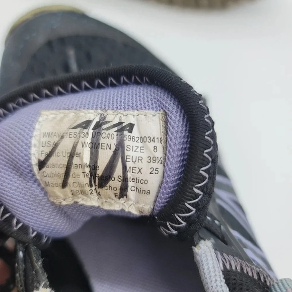 Avia Trail Running Shoes Womens Sz 8 Black Purple Trainers Sneakers Lace UP - Picture 9 of 10